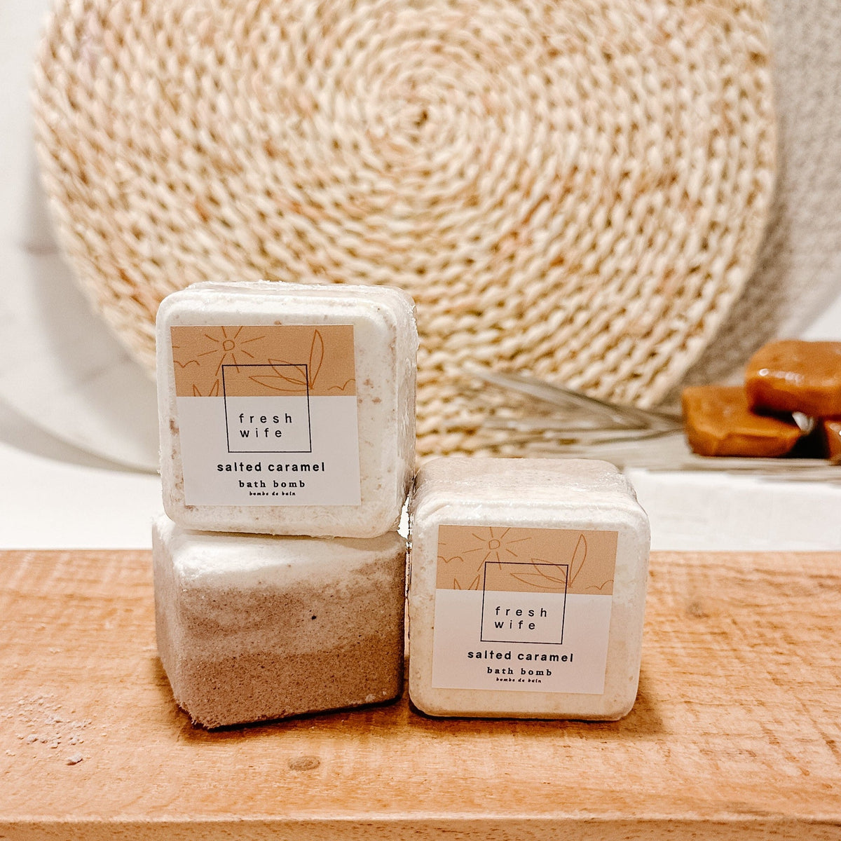 Bath Bomb Salted Caramel - Fresh Wife Soap Company