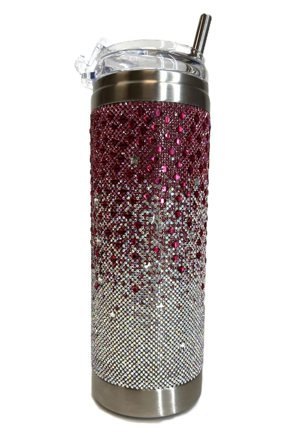 Jacqueline Kent | Superstar Fuchsia Ombre Crystal Tumbler