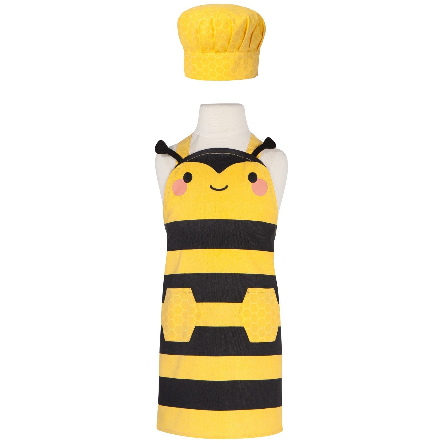 Danica | Children's Cooking Apron & Hat - Bee Design
