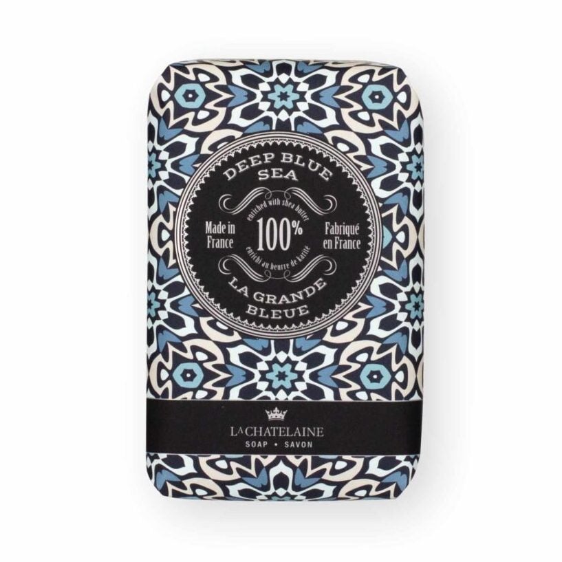 Luxury Hand Wrapped Mens' Soap Deep Blue Sea La Chatelaine