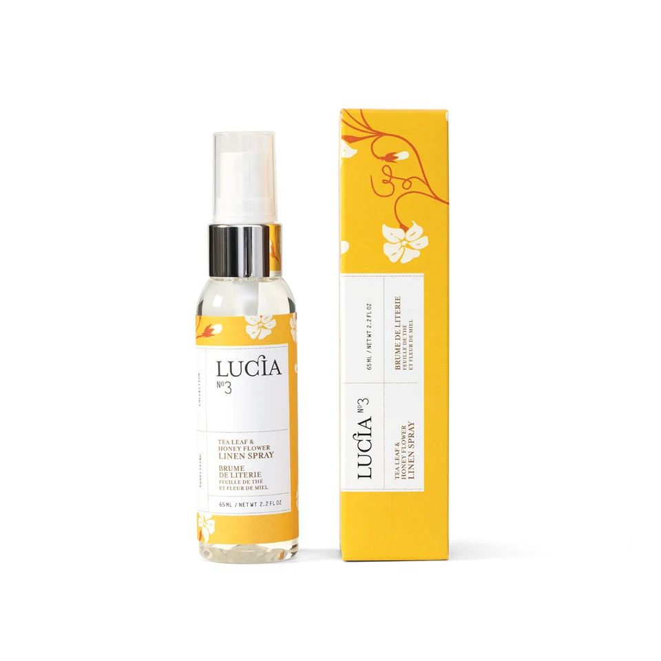 Lucia Linen Spray Tea Leaf & Wild Honey
