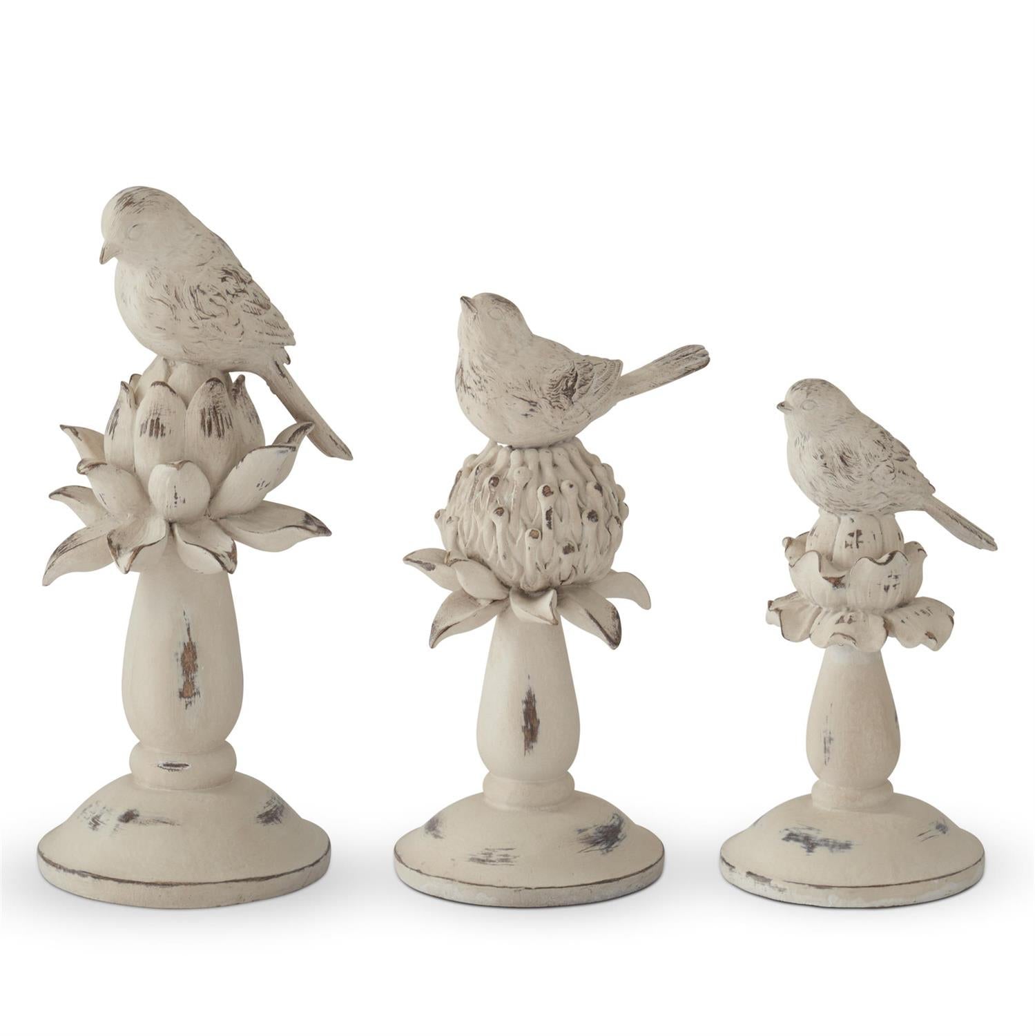 Cream Bird & Artichoke Decorative Accent – Assorted