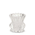Glass Votive Holder Ruffle White Zara