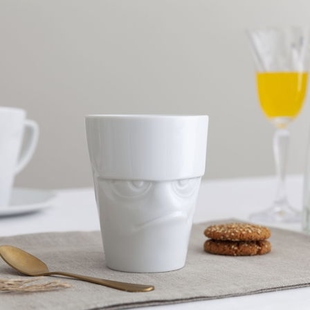 Grumpy Handle Mug - White