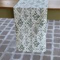 Table Runner Winter Green  Pattern Mahogany