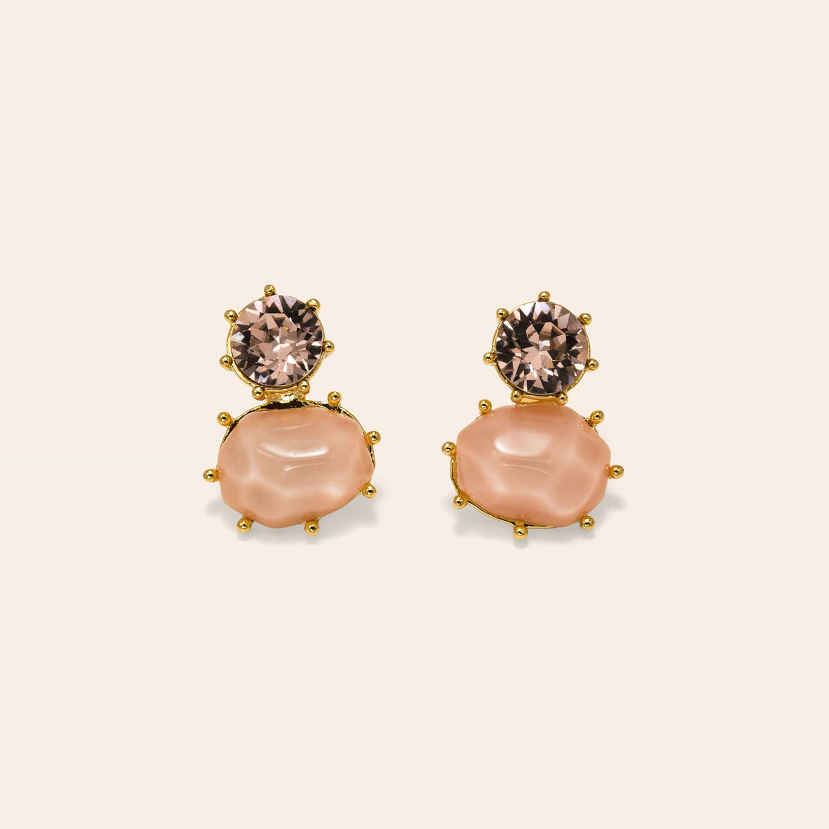 Lover's Tempo | Marbelle Pink Stud Earrings