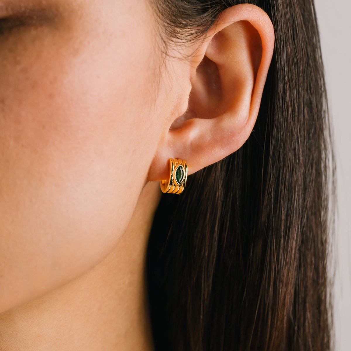Lover's Tempo | Groove Hoop Gold Earrings