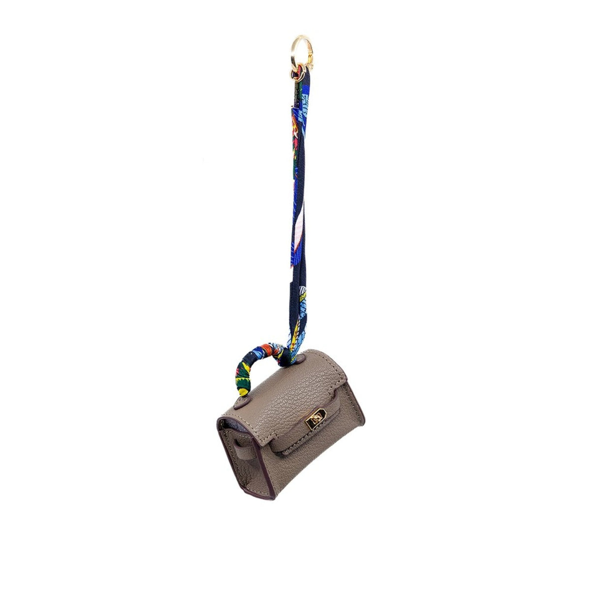 Birkin Bag Purse Charm - Grey