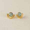 Lover's Tempo | Moon Petal Studs Sky Earrings