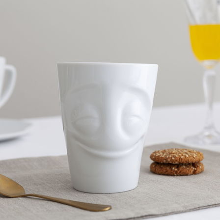 Cheery Handle Mug - White