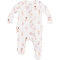 Baby Ballerina Bow Zippered Footie Sleeper