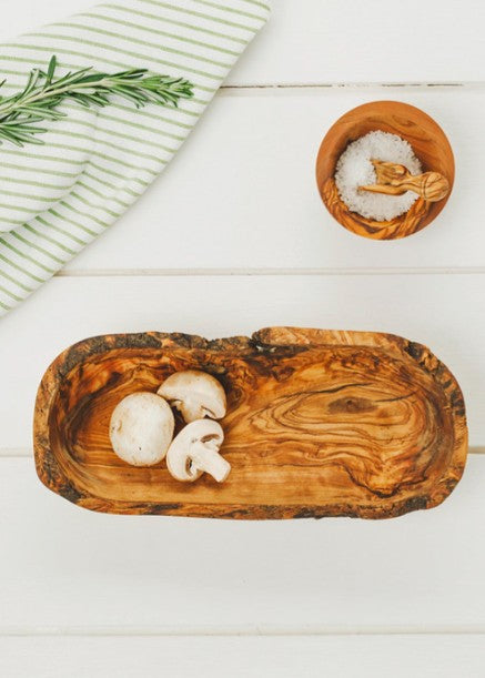 Selbrae House | Olive Wood Rustic Serving Bowl 27 cm