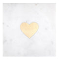 Square Marble Heart Serving Board 10"
