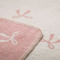 Blush Bow Baby Blanket