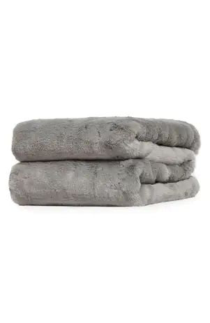 Brady Plush Throw - Smoke 50 x 60"