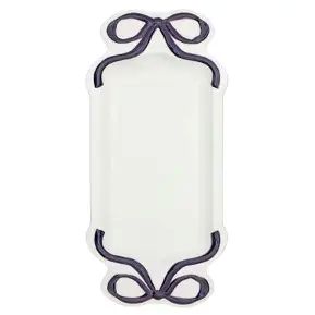 Lavender Ceramic Bow Platter