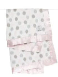 Little Giraffe | Luxe Dot Baby Blanket - Pink