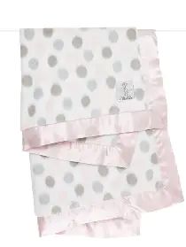 Little Giraffe | Luxe Dot Baby Blanket - Pink