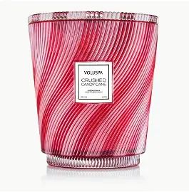 Voluspa | Crushed Candy Cane Hearth Candle