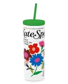 Kate Spade | Acrylic Tumbler with Straw - Magazine