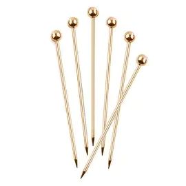 Final Touch | Stainless Steel Cocktail Picks - Copper Set of 6