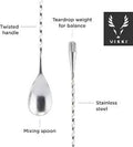 Viski | Silver Weighted Bar Spoon