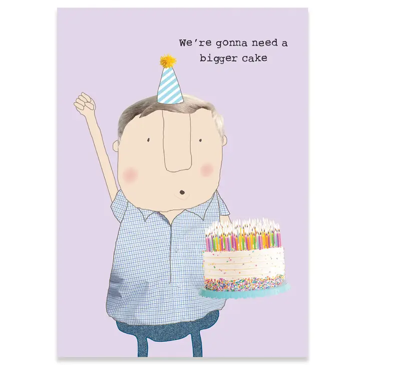 Rosie Made A Thing | Birthday Card - Bigger Cake