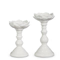 Candle Holders White Floral