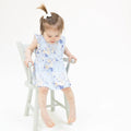 Ashley Rose Floral Ruffle Bodysuit Dress