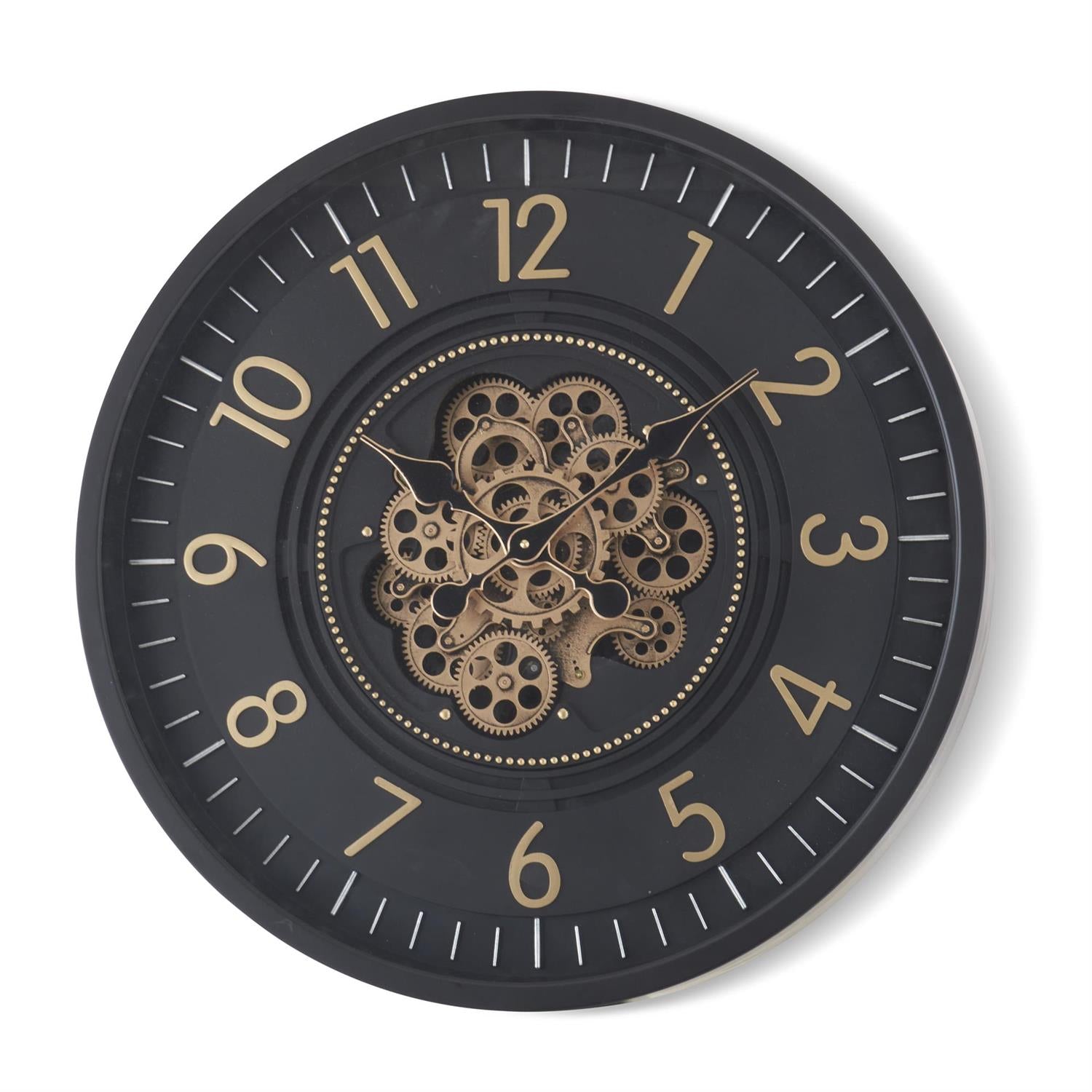 Clock 26 " Black Gear