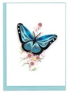 Quilling Card | Butterflies & Pink Flowers Gift Enclosures