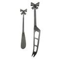 Bow Cheese & Knife Set Gunmetal