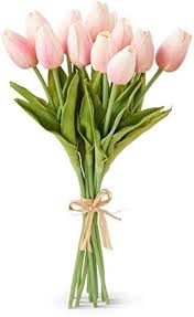 Real Touch Mini Tulips 13.5" Bundle 12 Pink