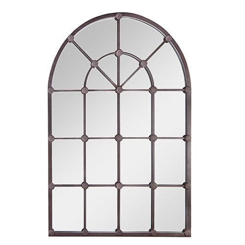 Mirror Arch Black Windowpane 53.25"