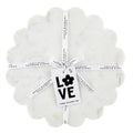 Board Tray Marble Scalloped White