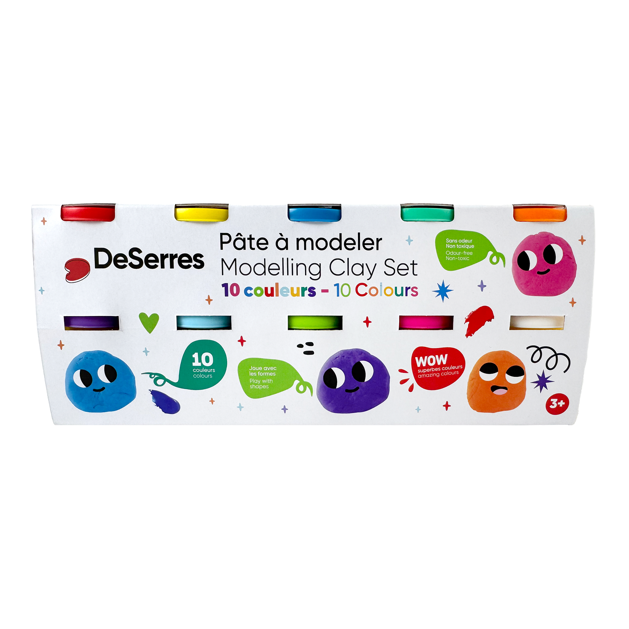 10 Color Modelling Clay Kits