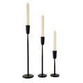 Luna Forged Candleholder - Black