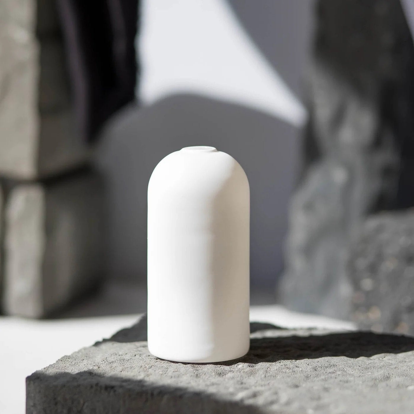 Everlasting Candle Wylie Vase – White