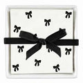 Ceramic Napkin Tray with Black Bows
