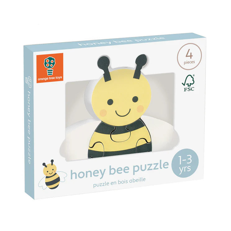 Orange Tree Toys | Honey Bee Wooden Puzzle