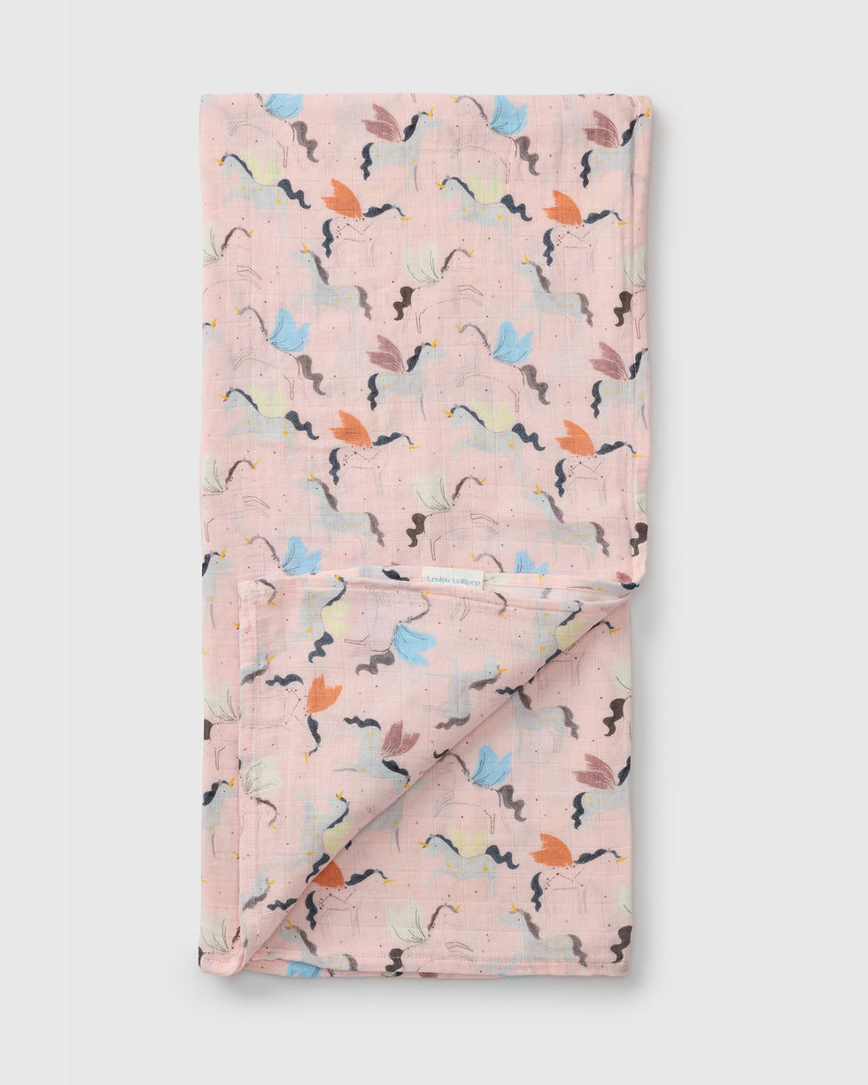 Loulou Lollipop | Unicorn Ballet Muslin Swaddle