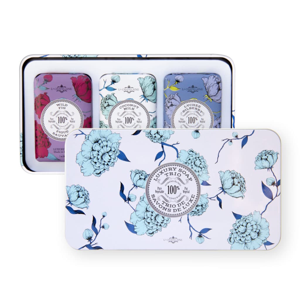 Gift Set Winter White Luxury Soap Trio La Chatelaine