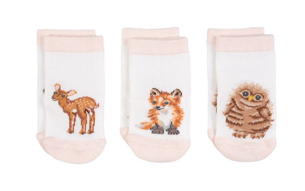 Wrendale Designs Little Forest Baby Socks Set of 3
