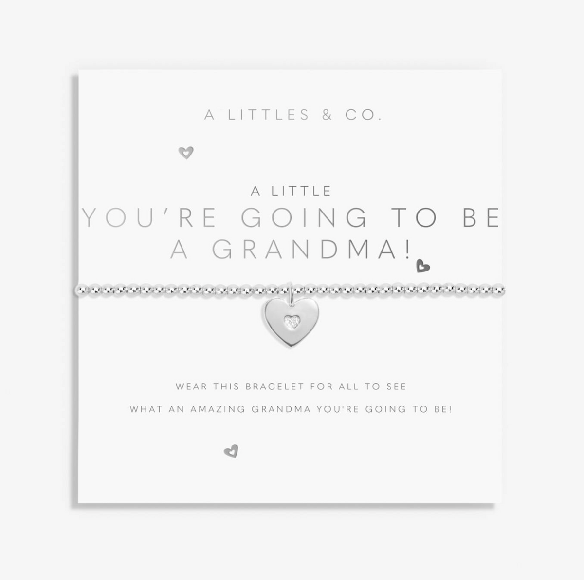 A Littles & Co | You're Going To Be A Grandma Bracelet - Silver