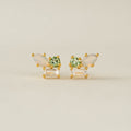 Lover's Tempo | Sonata Opal Mix Stud Gold Earrings