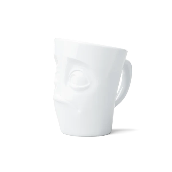 Baffled Handle Mug - White