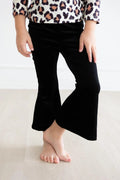 Black Velvet Bellbottoms - Kids Fashion Pants