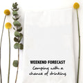 Weekend Forecast Tea Towel