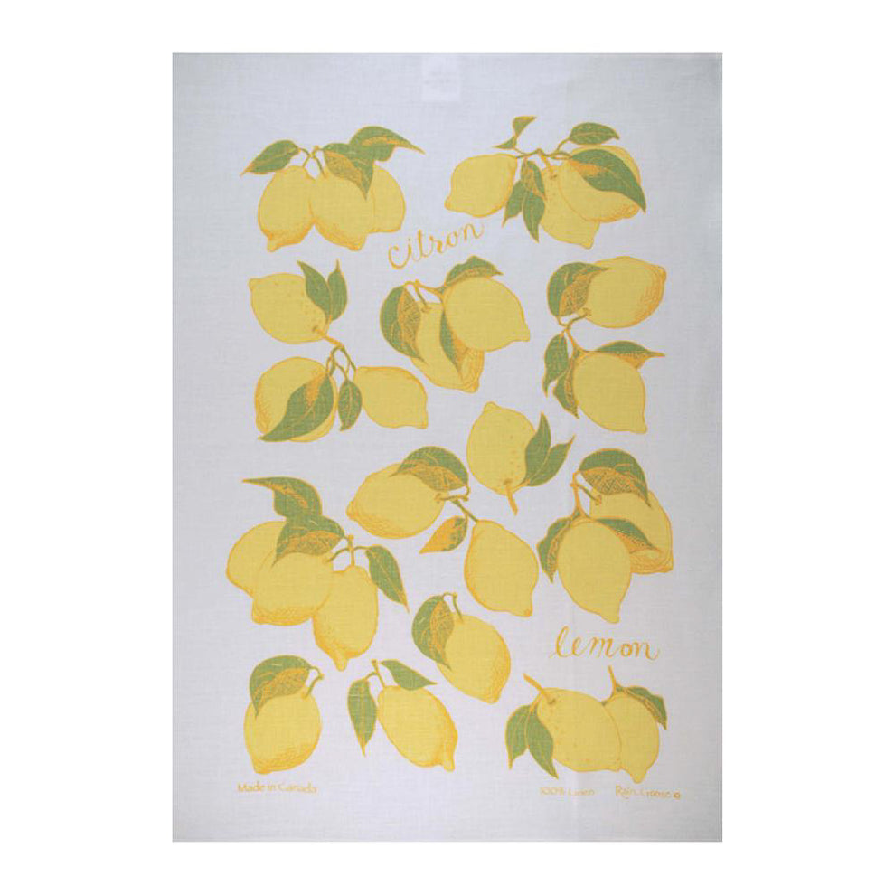 Raingoose | Lemons Linen Tea Towel