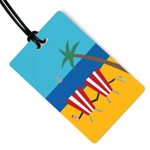 R. Nichols | Tropical Getaway Luggage Tag